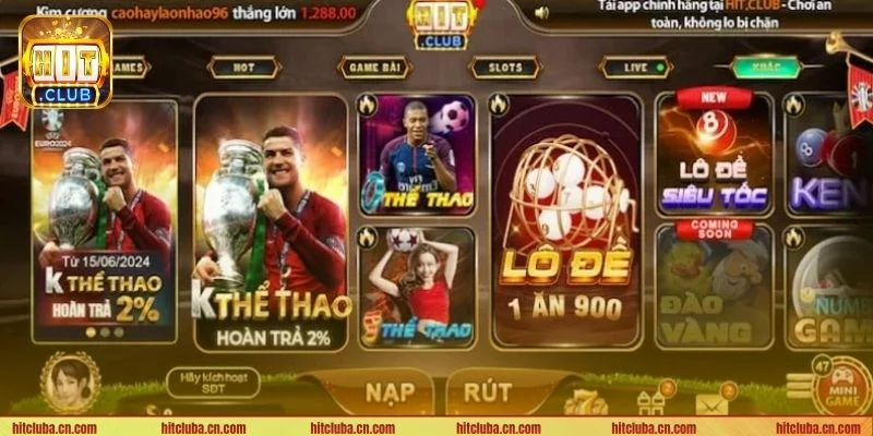 Chinh phục những tựa game thể thao đình đám tại HITCLUB.