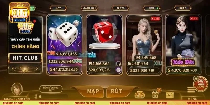 Kho game cược của HIT CLUB luôn được đánh giá cao.